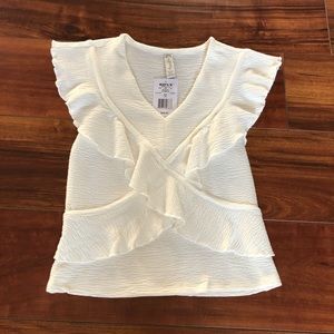 American Rag Flutter Sleeved Top